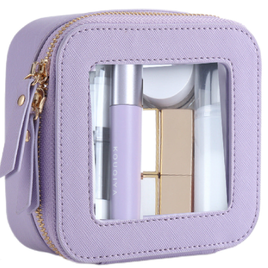 Transparent Pu Cosmetic Bag Small Cosmetics Storage Bag