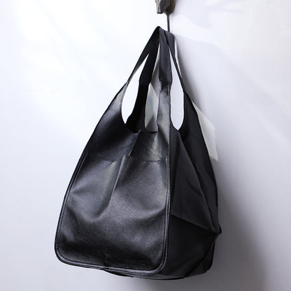 Simple Big Bag Soft Leather Large Capacity Shoulder Hand-held Tote