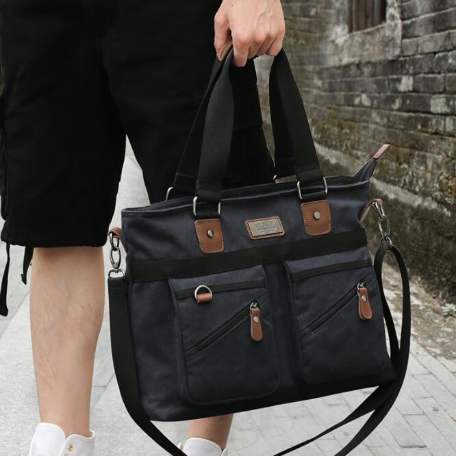 Nouveau sac à main en toile pour homme, porte-documents d'affaires