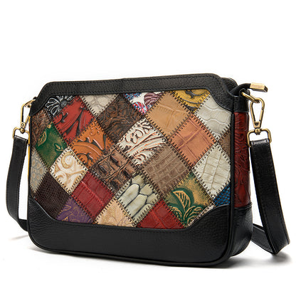 Bolso de hombro vintage en relieve