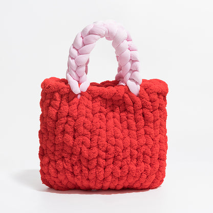 Sac seau tissé à la main pour femme