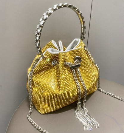 Sac à main européen et américain en diamant brillant pour femme