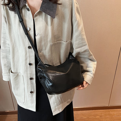 Underarm Soft Soft Leather Crossbody Dumpling Bag