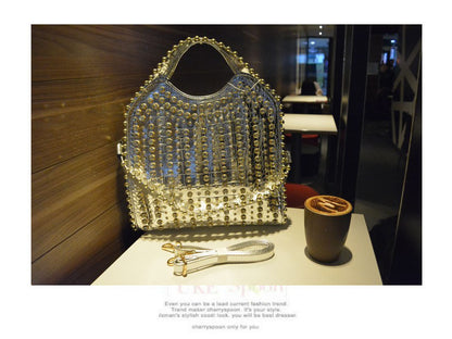 Sac messager à main Fashion avec strass et diamants