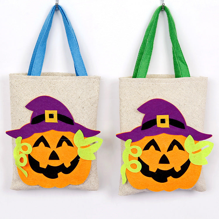 Halloween Decorative Candy Burlap Handbag