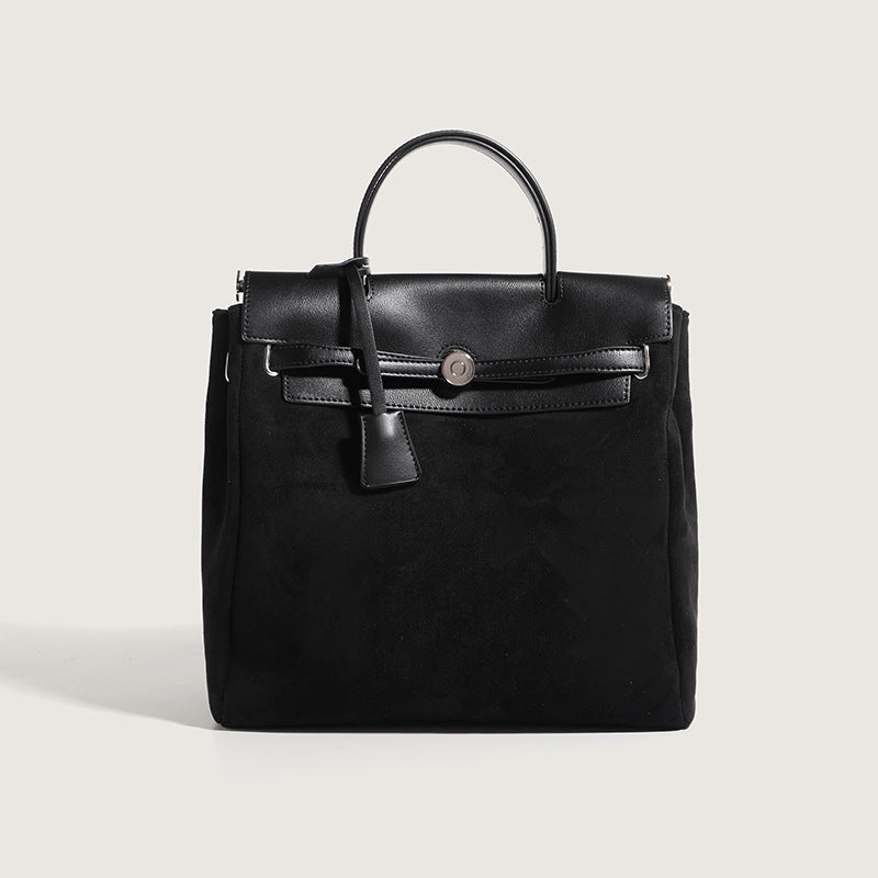 Sac à main rétro en toile et cuir pour femme, nouvelle collection automne