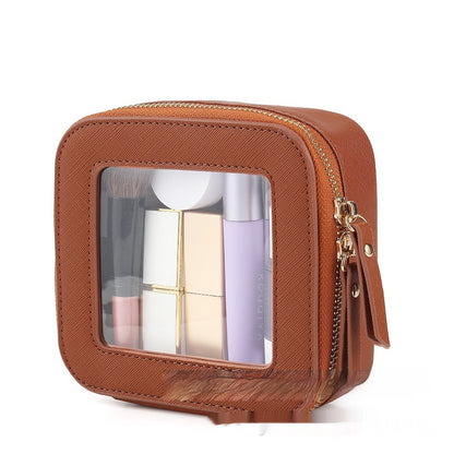 Transparent Pu Cosmetic Bag Small Cosmetics Storage Bag