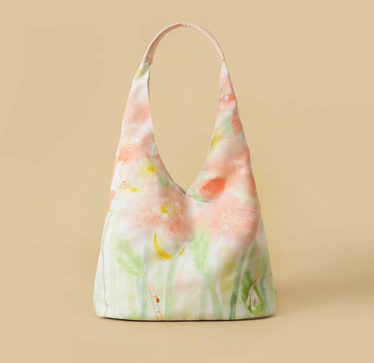 Sac en toile avec illustration Sac seau à bandoulière