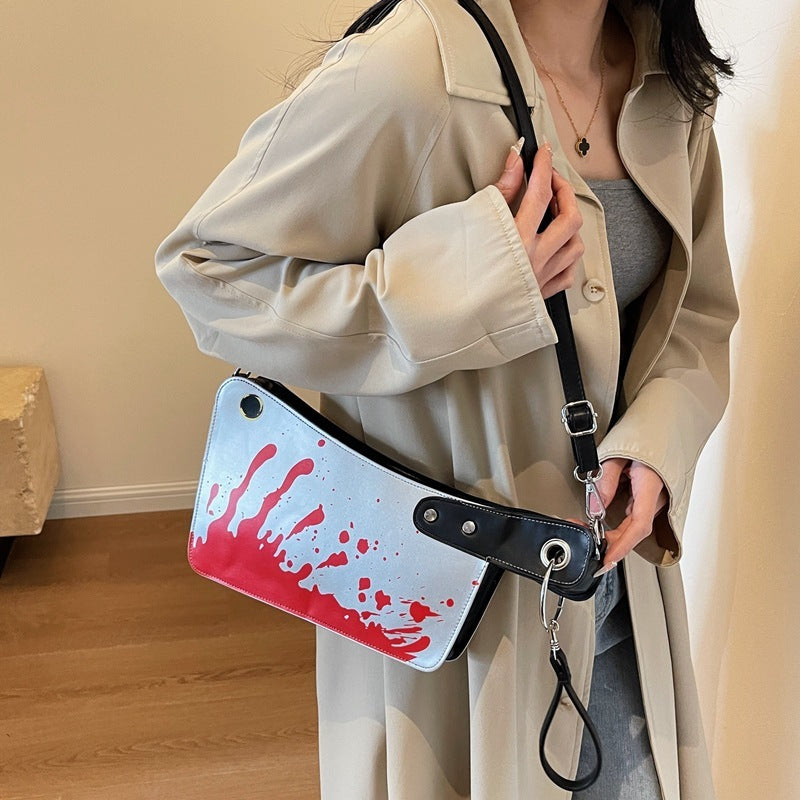 Creative Unique Design Kitchen Knife Handbag Crossbody Bag