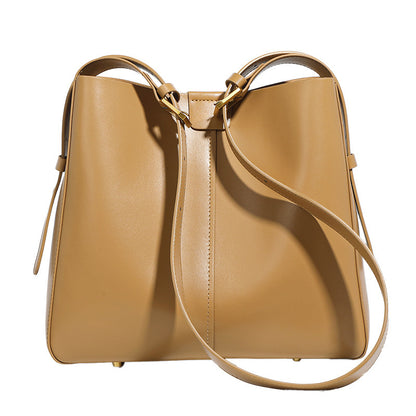 New Spring Bucket Bag Soft Leather