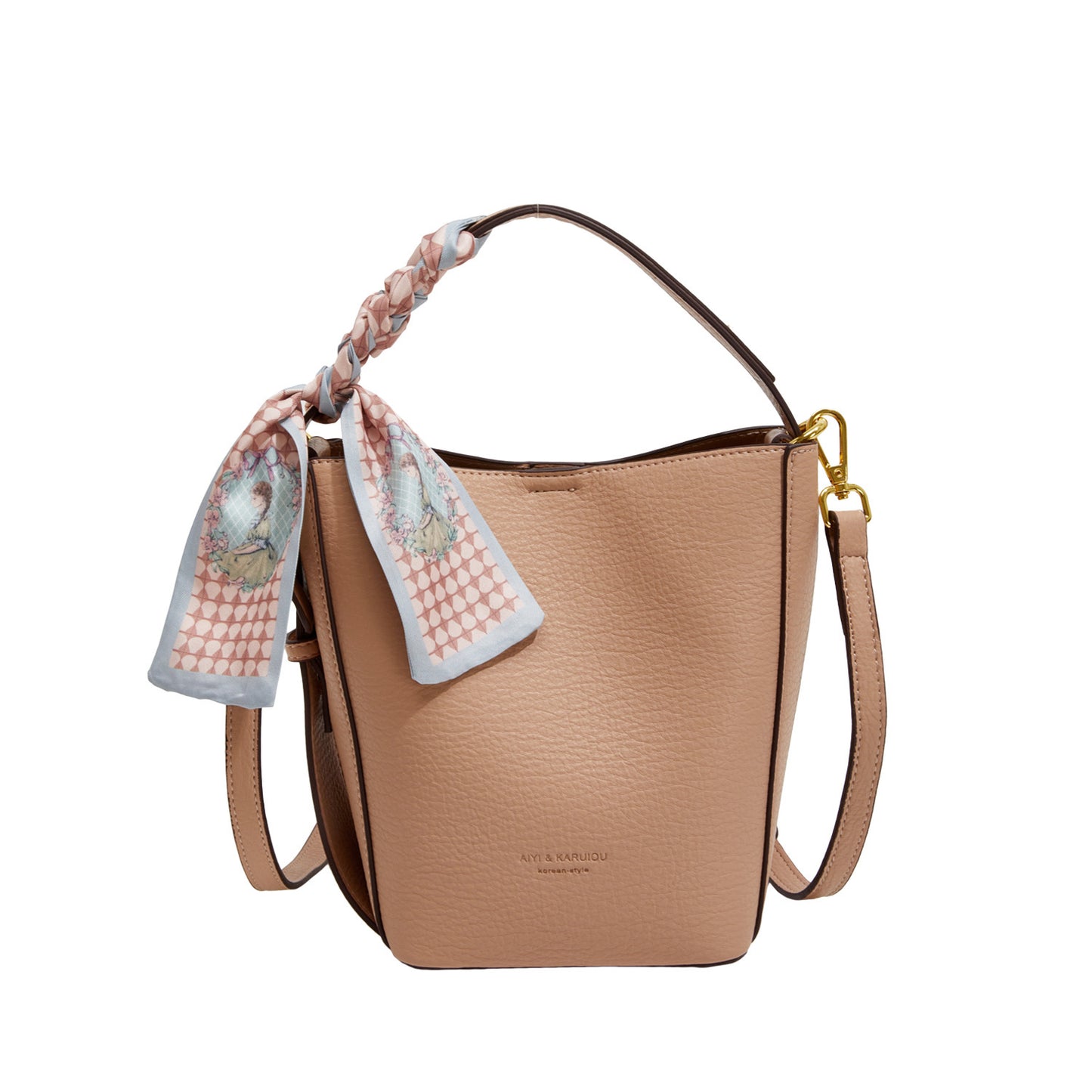 Cross-border Bucket Bag Large Capacity Vegetable Basket Casual Women's One Shoulder Handbag