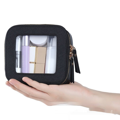 Transparent Pu Cosmetic Bag Small Cosmetics Storage Bag