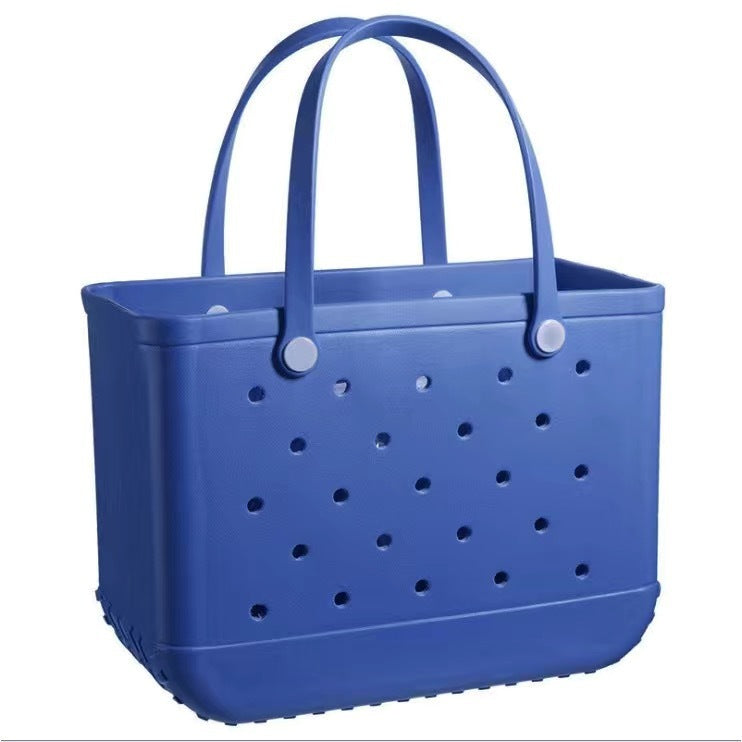 Rubber Women Bogg Bag Fashion Summer Pool Shoulder Handbag EVA Small Capacity Shopping Basket Female Makeup Tote Beach Jelly Bag