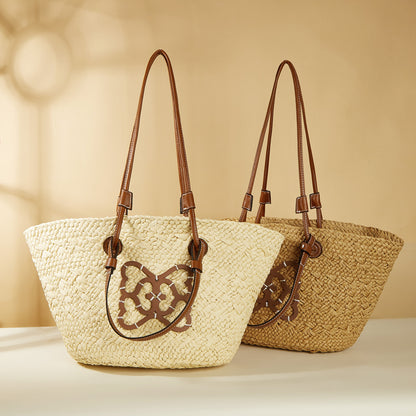 Large Capacity Mummy Woven Straw Bag