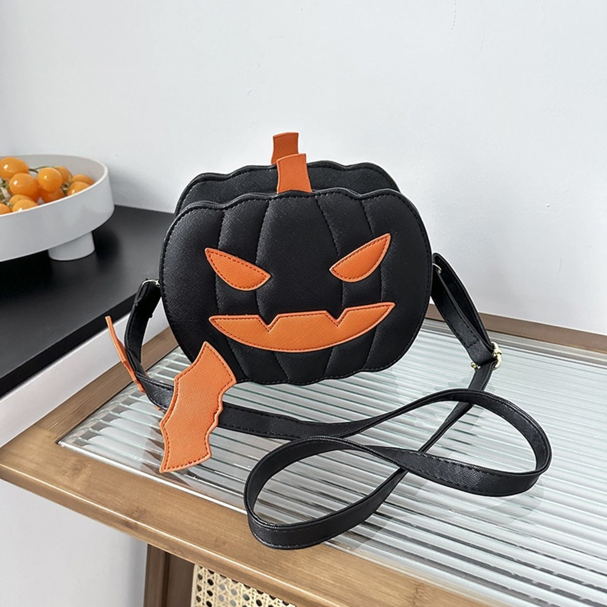 Sac à bandoulière citrouille d'Halloween pour femme, sac à main fantaisie citrouille, sac à bandoulière diable d'Halloween, sac à main amusant