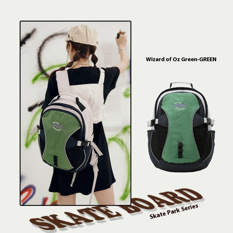 Outdoor Backpack Junior And Senior High School Students Women's Schoolbag Large Capacity