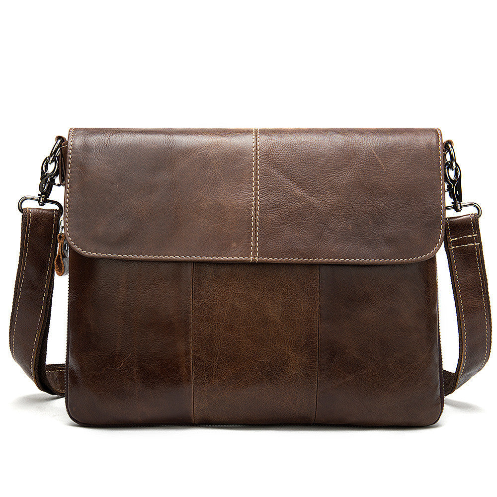 Men's business flap shoulder bag