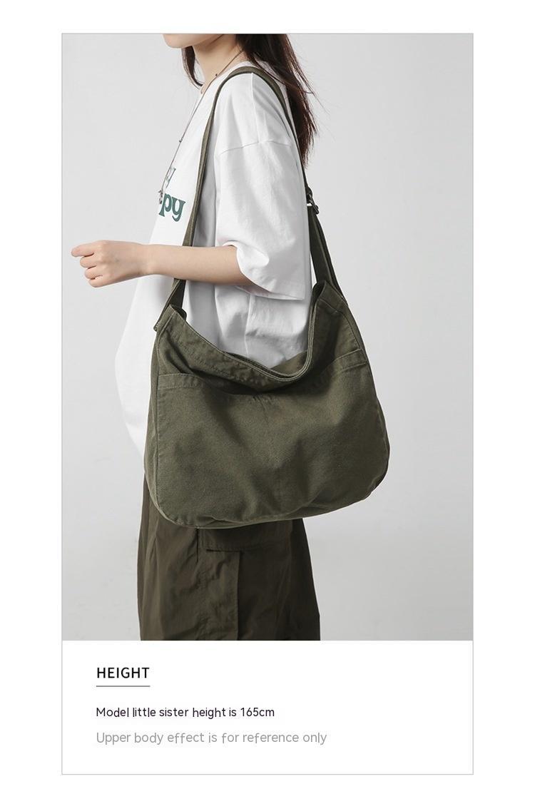 Sac à dos en toile simple et artistique de grande capacité pour femme, style inactif, pour l'école, le collège, les étudiants