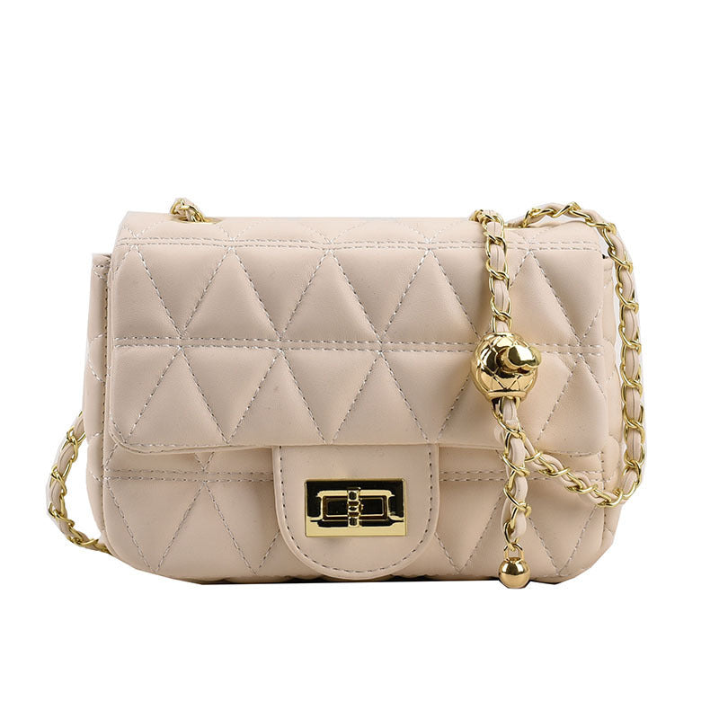 High-grade Diamond Pattern Chain Bag Women's Simple All-match