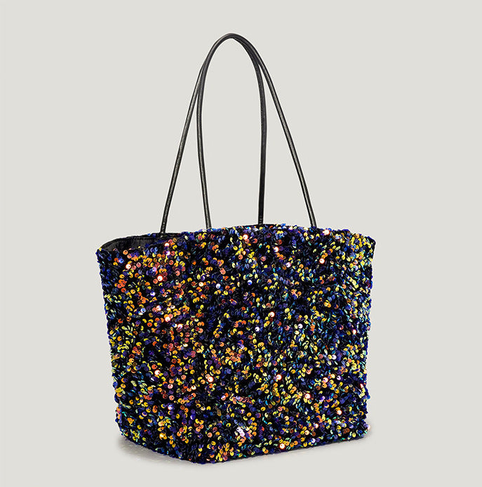 Sac fourre-tout à paillettes super flash pour femme automne et hiver