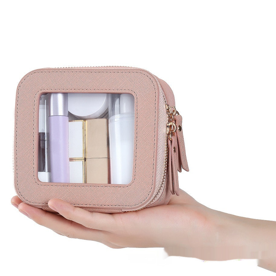 Transparent Pu Cosmetic Bag Small Cosmetics Storage Bag