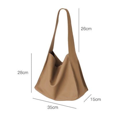 Sac à main en cuir véritable pour femme, sac seau de grande capacité, style rétro en cuir souple