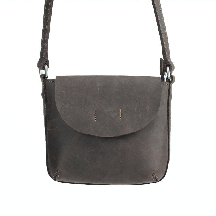 Retro Simple Leather Crossbody Bag For Women