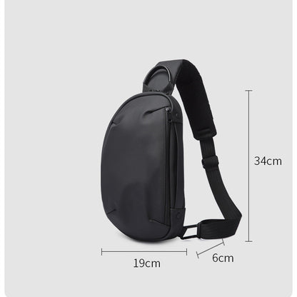 Bolso bandolera de un solo hombro para hombre, informal, impermeable