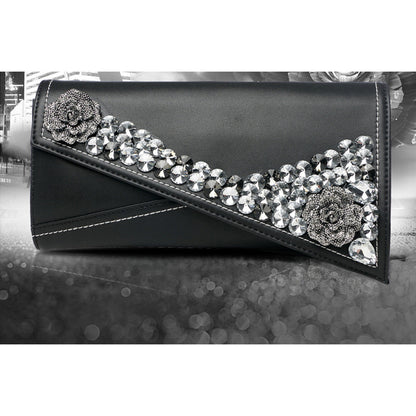 Rhinestone Crossbody Clutch Envelope  Small Bag