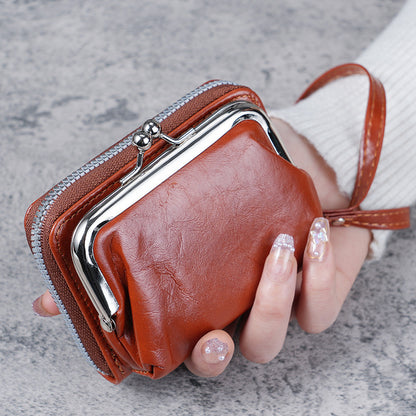 New Wallet Women's Cross-border Bag Women's Buckle Coin Purse