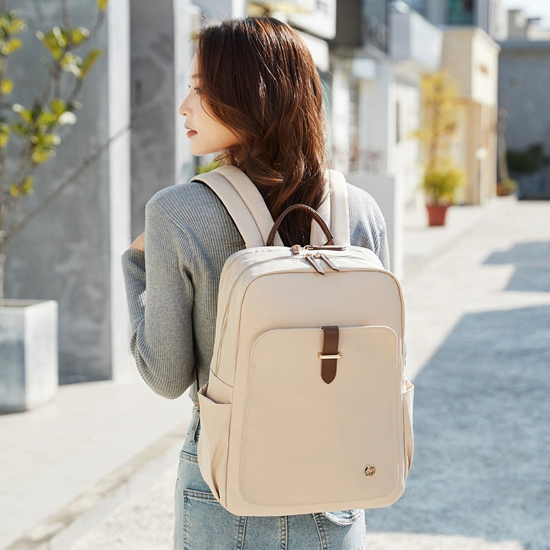 Sac à dos en nylon pour femme, sac de voyage de grande capacité, cartable, sac à dos pour ordinateur