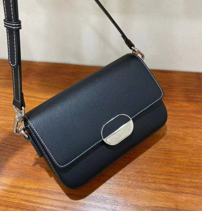 Bolso de hombro de piel de vaca para mujer