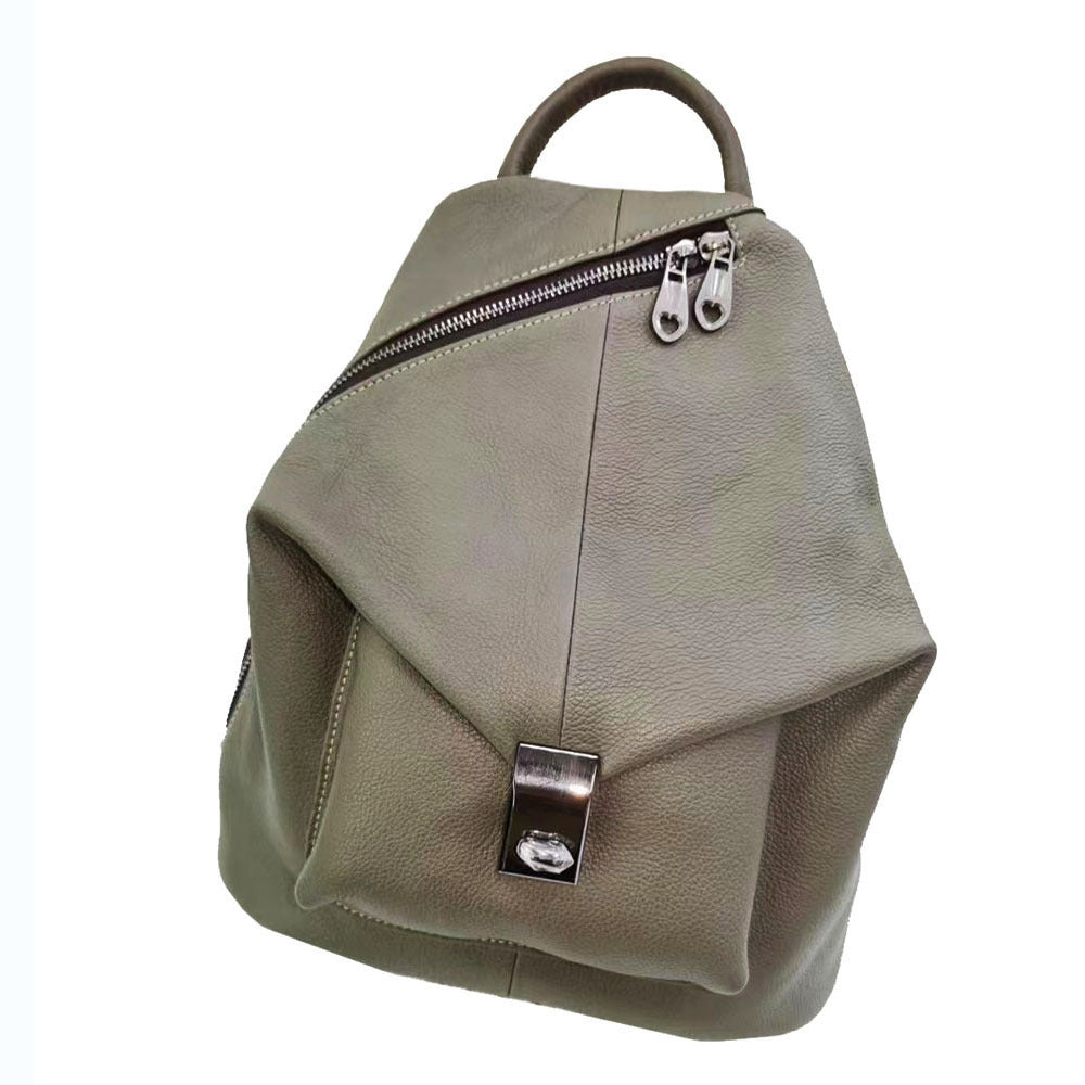 Sac à dos en cuir pour femme All-match Casual Soft Vachette