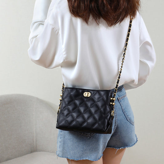 Leather Cross-body Chain All Ins One-shoulder Bag