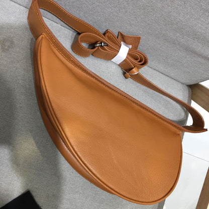 Bolso de hombro para mujer, accesorio de vestir hecho a mano con superficie de piel de vacuno auténtica retro