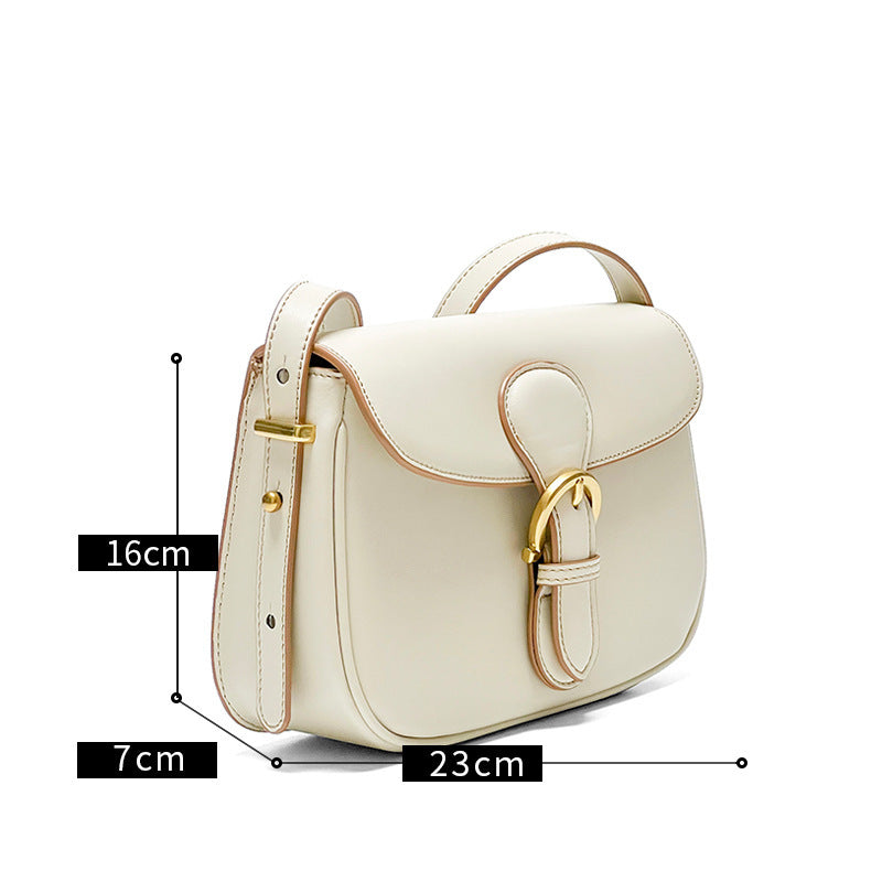 Sac à main en cuir véritable pour femme High Sense Niche Underarm Bag