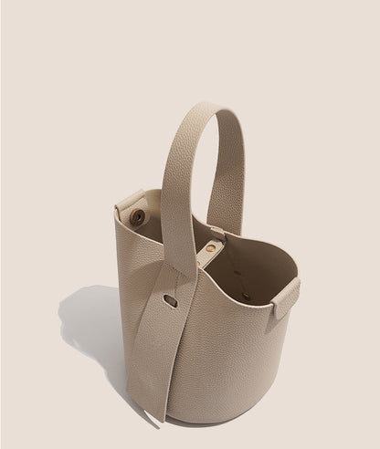 Sac à bandoulière simple et rétro en cuir pour femme