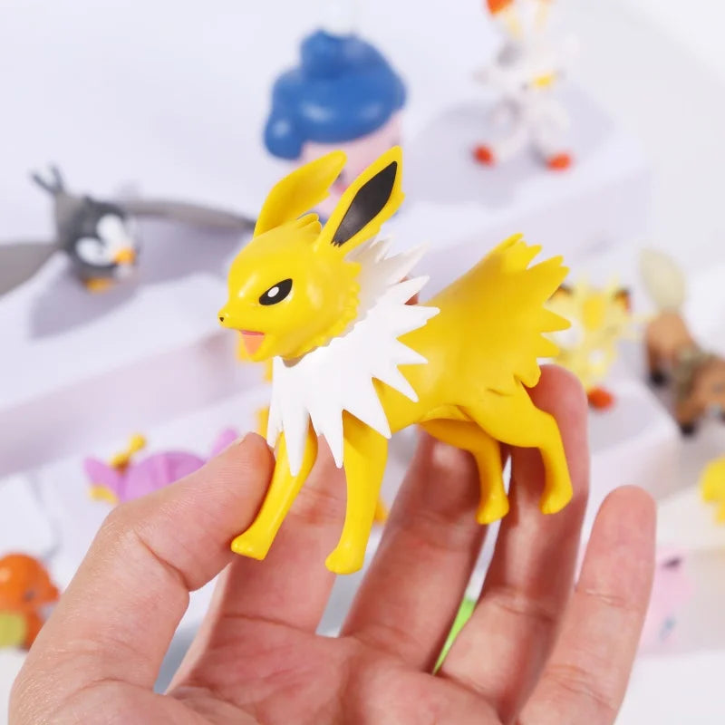 Figuras de Pokémon de 5 a 10 cm, modelo Charmander, Popplio, Litten, Pikachu, Arceus, figuras de acción, juguetes coleccionables