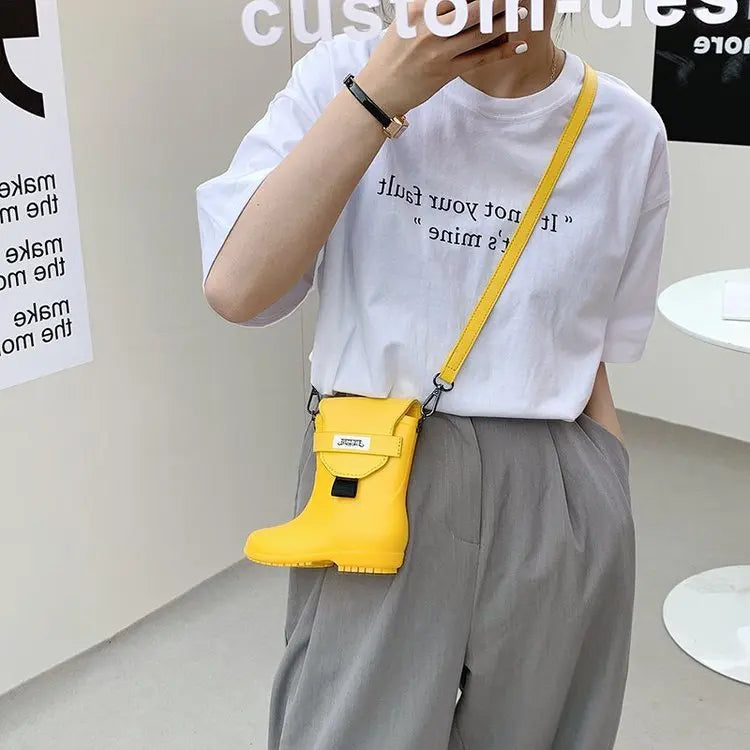 Personalized Water Shoses Shape Shoulder Bags Women Cute Candy Color Crossbody Bag Funny Small Bag For Summer