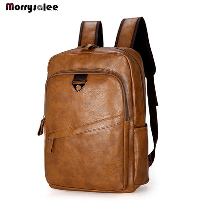 Modèles d'explosion Sac à main en cuir souple personnalisé pour homme Sac d'école Sac à bandoulière Grande capacité Sports de plein air Sac de voyage en cuir PU pour homme