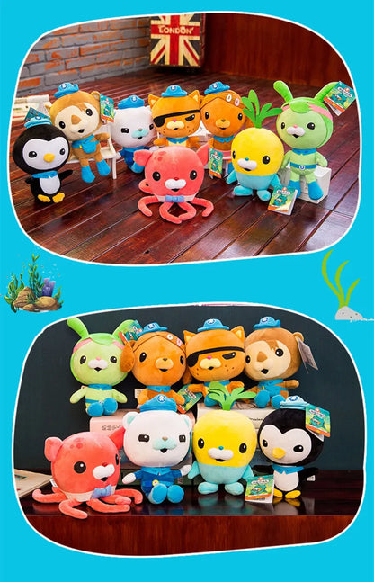 Jouets en peluche originaux Octonauts 19 cm Barnacles Peso Kwazii Tweak Vegimal Animal en peluche fête anniversaire cadeau enfant Noël fille jouet