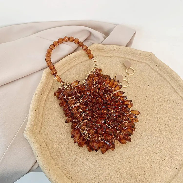 Beaded Handbag Sweet Bride's Handbag Fashion Dinner Bag Banquet Bag Cheongsam Bag Dress Bag Women's Shoulder Bag Bag