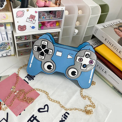 Bolso bandolera de PU con máquina de juegos divertida y personalidad creativa para mujer, bonito bolso de hombro con cadena pequeña, bolso cruzado para mujer