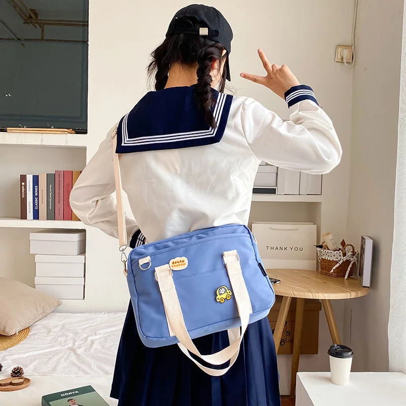 Japanese Preppy Student Handbags Women Small JK Bag Tote Bag Nylon Crossbody Bags For Women Bolsa Feminina Girls Book Bag Sac