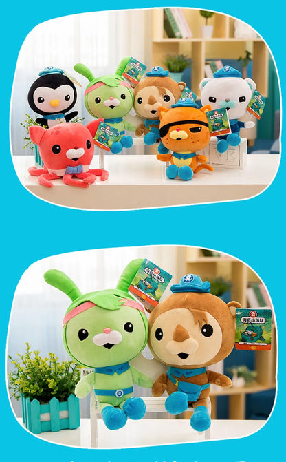 Jouets en peluche originaux Octonauts 19 cm Barnacles Peso Kwazii Tweak Vegimal Animal en peluche fête anniversaire cadeau enfant Noël fille jouet