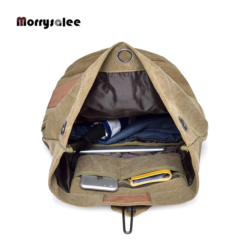 2024 Nouveau Grand Homme Alpinisme Sac À Dos Homme Bagages Toile Seau Épaule Armée Sacs Pour Garçons Hommes Sacs À Dos Sac À Dos De Voyage