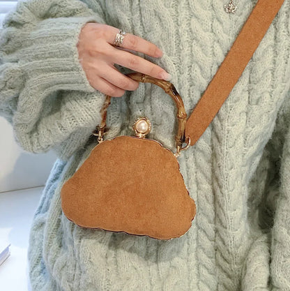 Fashion Women Shoulder Bag Winter Coffee Color Bag Female Small Crossbody Bag High Quality Clutch Bag