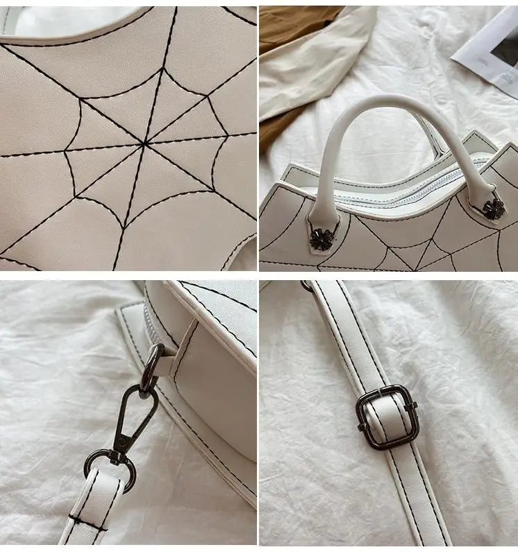 Sac à bandoulière de style punk pour femme, sac à bandoulière, sacs à main et sacs à main, sac de chauve-souris drôle pour femme, sac de créateur, sac fourre-tout en cuir PU