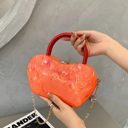 Candy Color Acrylic Box Design Party Evening Bag Crossbody Bag Women 2021 Shoulder Chain Bag Fashion Purses and Handbags