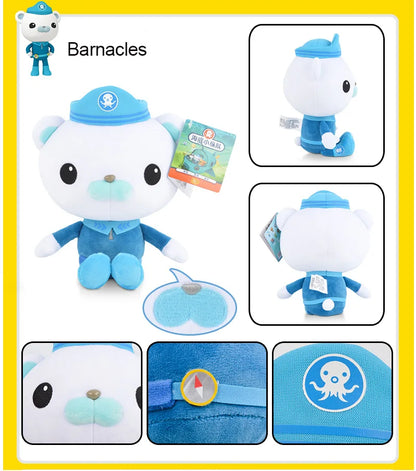 Jouets en peluche originaux Octonauts 19 cm Barnacles Peso Kwazii Tweak Vegimal Animal en peluche fête anniversaire cadeau enfant Noël fille jouet